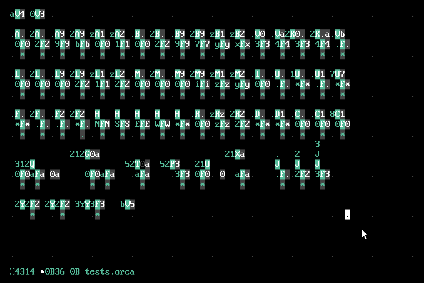 A test for every opcode in Orca.