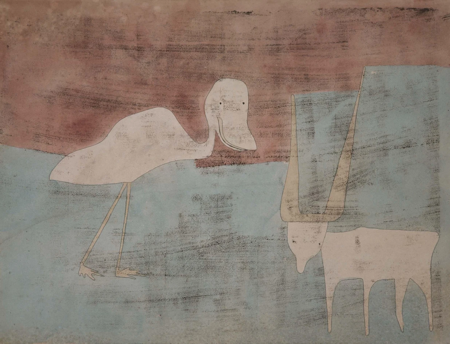 "TIER FREUND SCHAFT" (ANIMAL FRIENDSHIP) by Paul Klee